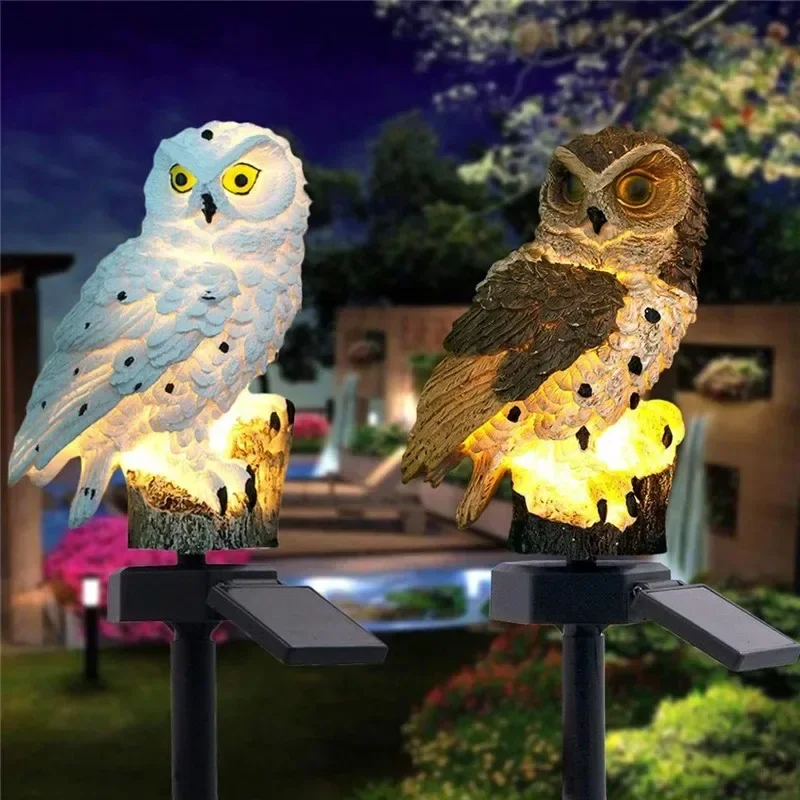 Solar Owl Statue Garden Light  - Yard Lighting Decor 리뷰 및 가격