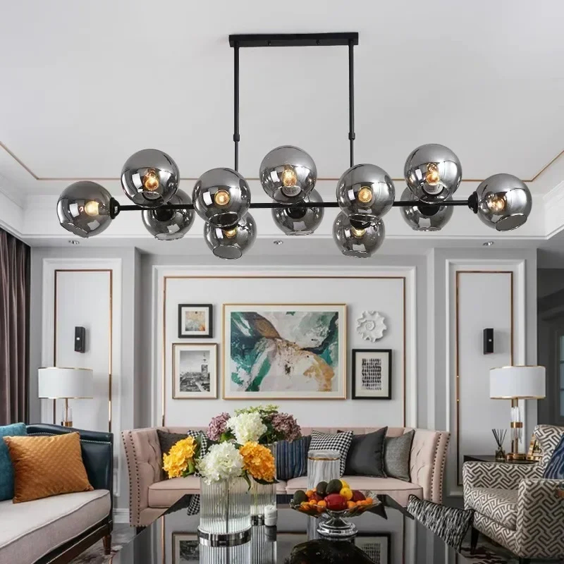 Grey Glass LED Pendant Lights  - Decor Lighting Fixtures 리뷰 및 가격