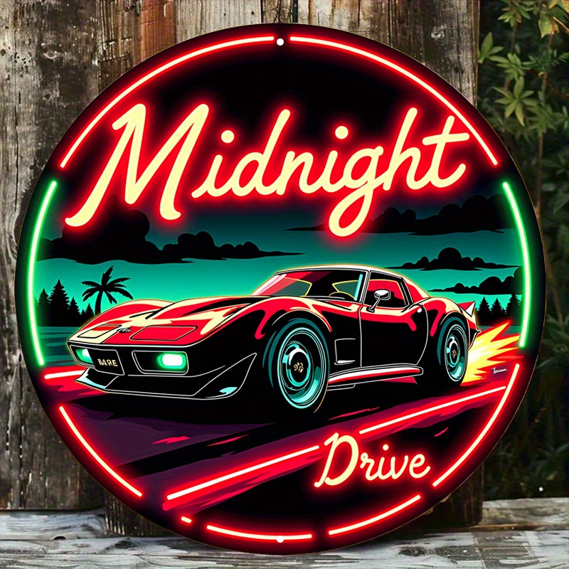 Vintage Neon Car Sign 'Legacy  - Lighting Metal Wall Decor 리뷰 및 가격