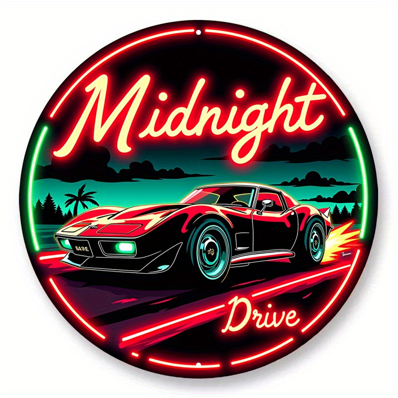Vintage Neon Car Sign 'Legacy  - Lighting Metal Wall Decor 리뷰 및 가격