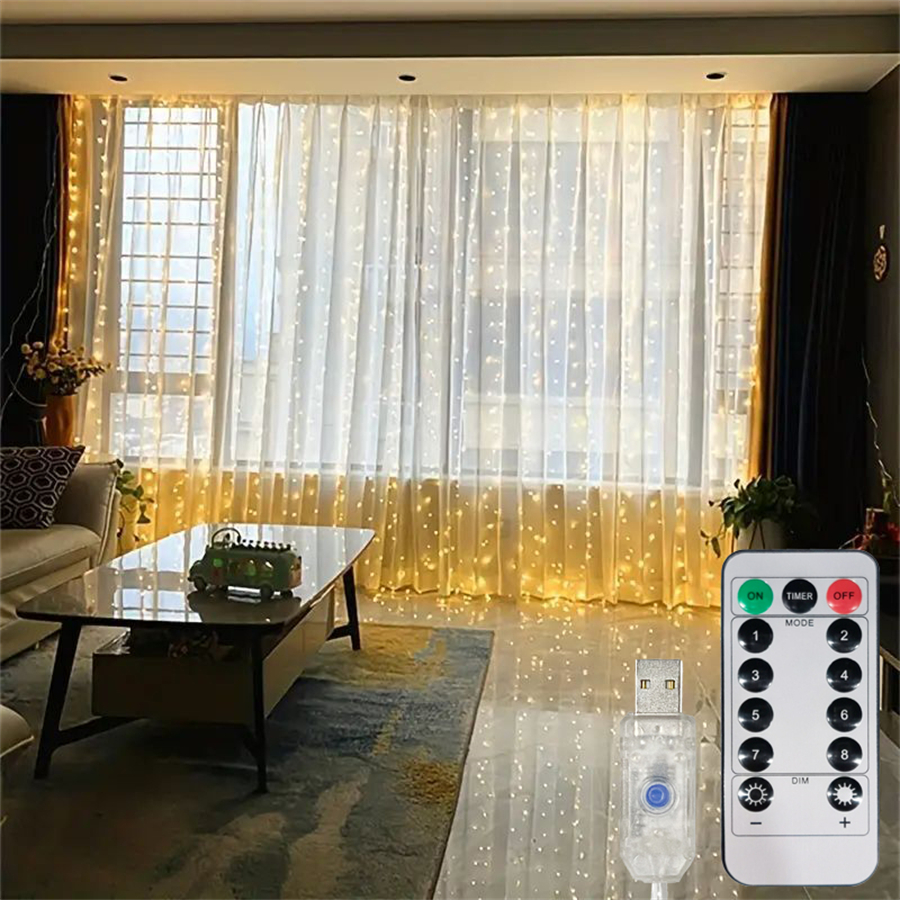 USB Curtain Light Outdoor Fair - Fairy Light Curtain 리뷰 및 가격