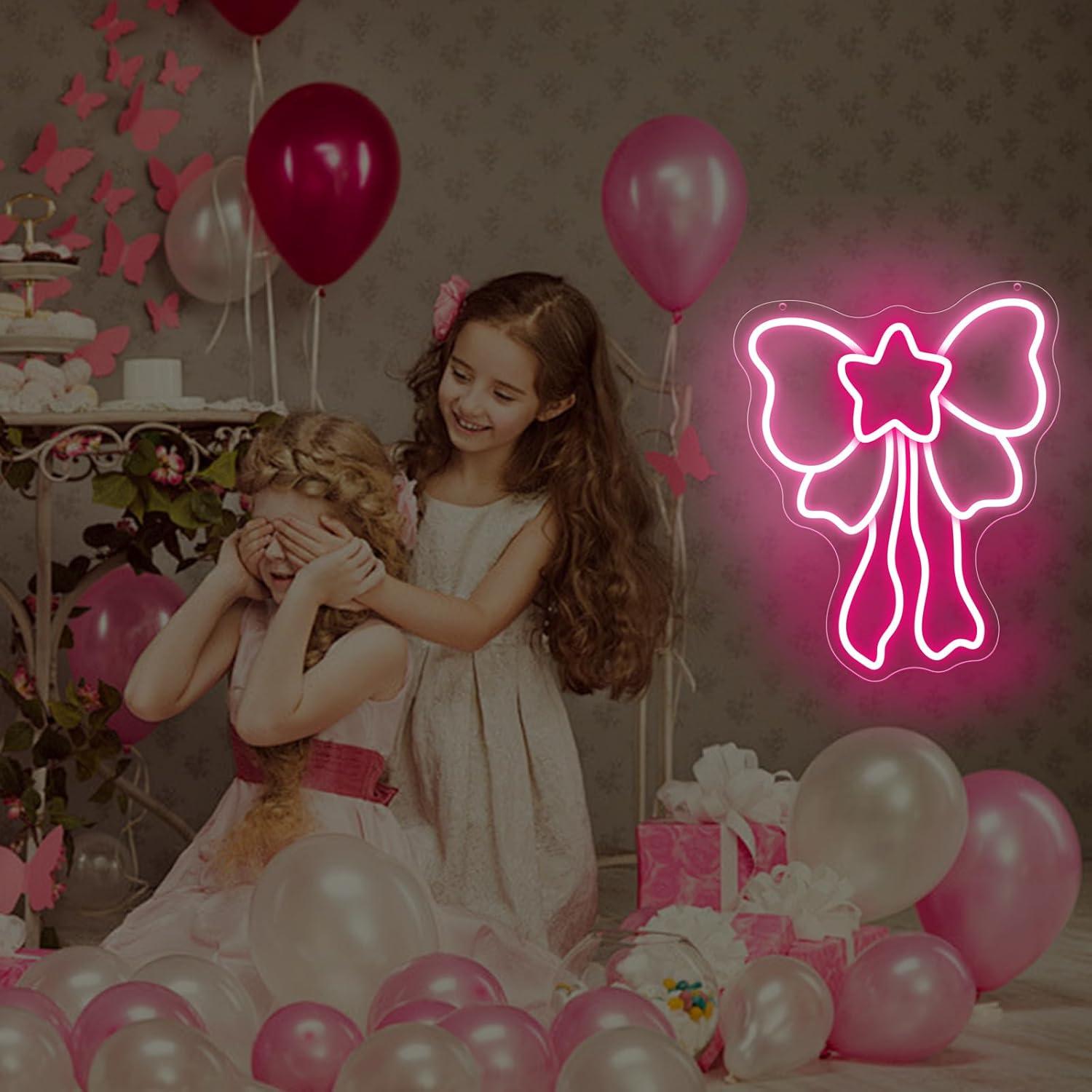 Bow Neon Signs USB Dimmable LE - Lighting Decor In Room 리뷰 및 가격