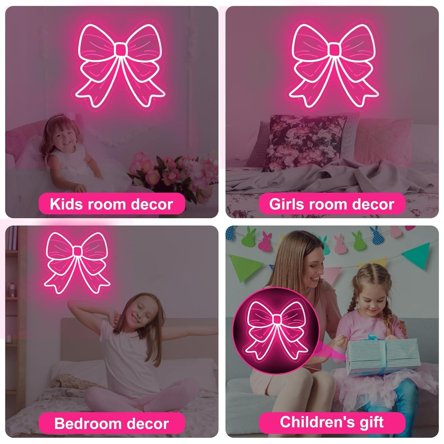 Bow Neon Signs USB Dimmable LE - Lighting Decor In Room 리뷰 및 가격