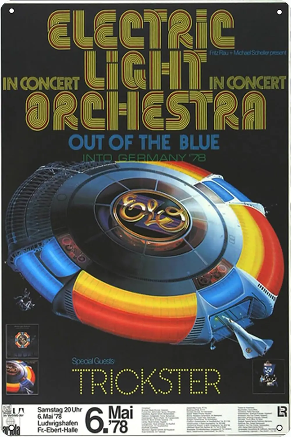ELO Electric Light Orchestra - - Lighting Metal Wall Decor 리뷰 및 가격