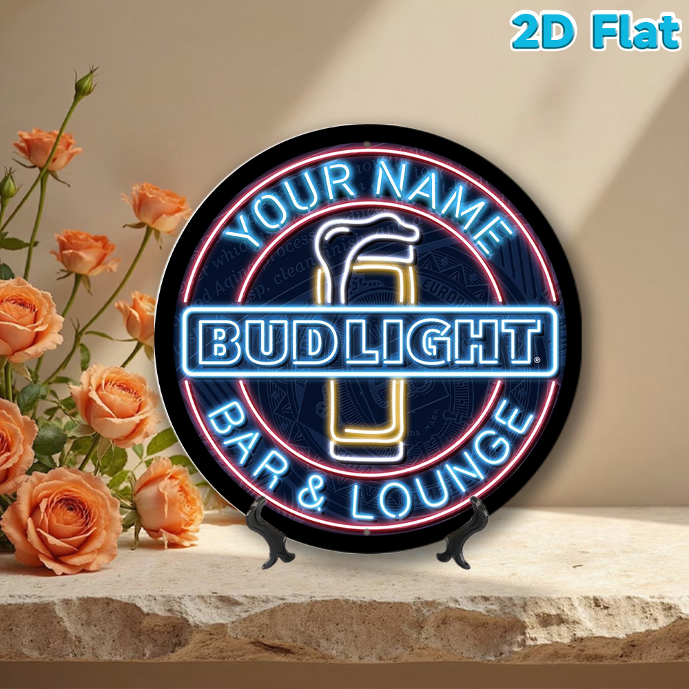 Custom Name Bud Light Bar and  - Lighting Metal Wall Decor 리뷰 및 가격