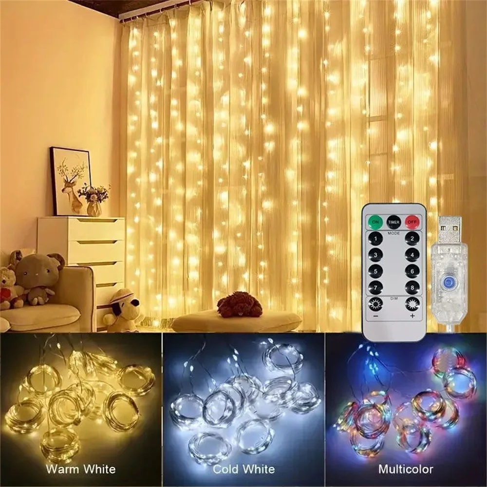 USB Curtain Lighting String Ho - Fairy Light Curtain 리뷰 및 가격