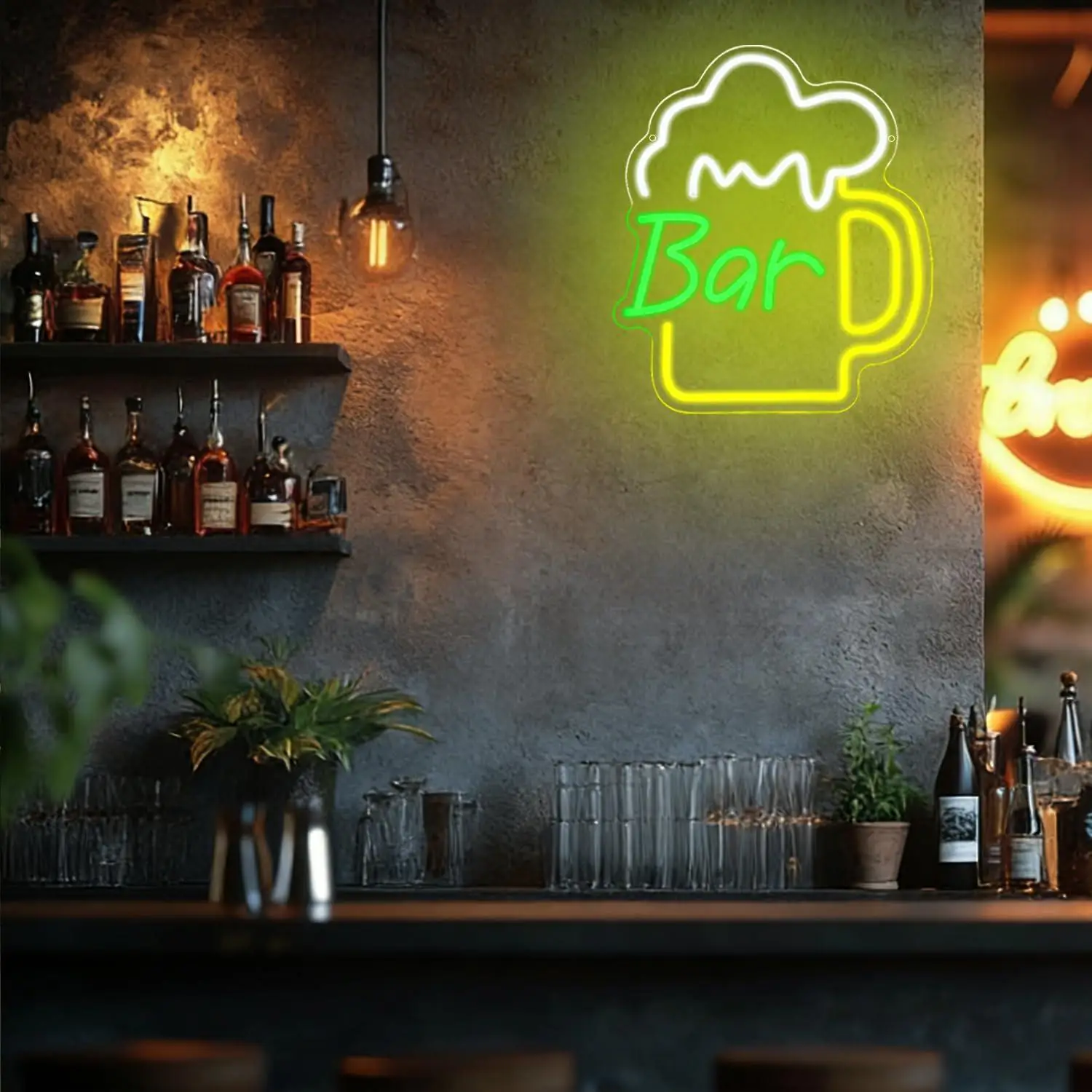 Beer Bar Neon Sign USB Dimmabl - Lighting Decor For Home 리뷰 및 가격