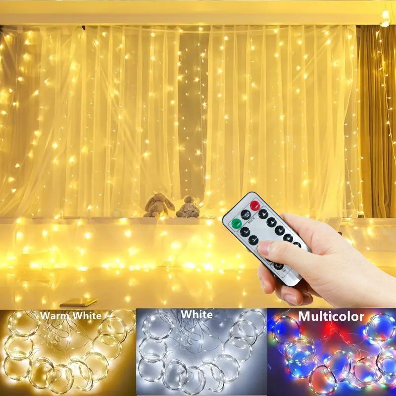 3/4/6m Curtain LED String Ligh - Fairy Light Curtain 리뷰 및 가격