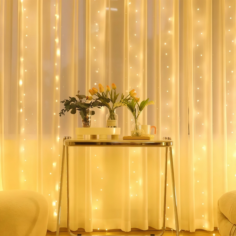 300/600 LED Battery-Operated F - Fairy Light Curtain 리뷰 및 가격