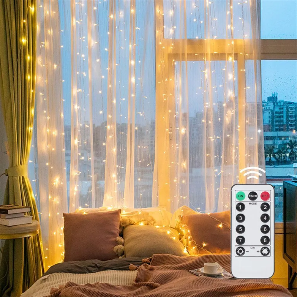 3/6M USB LED Curtain 8Modes Re - Fairy Light Curtain 리뷰 및 가격