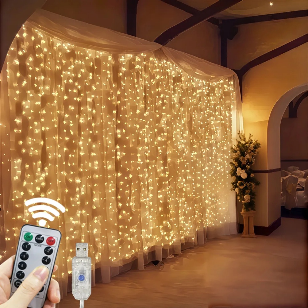 3/6m LED Curtain String Lights - Fairy Light Curtain 리뷰 및 가격