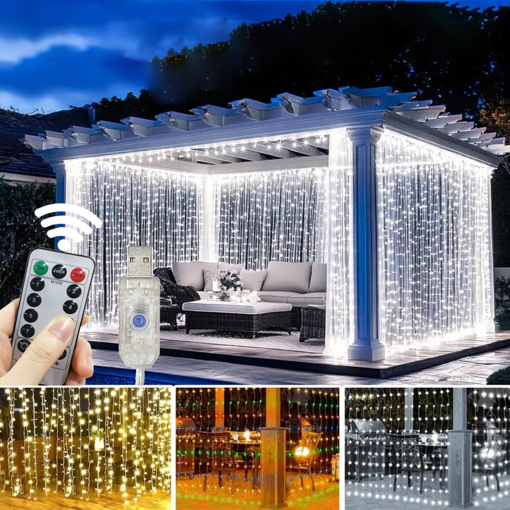 3/6m LED Curtain String Lights - Fairy Light Curtain 리뷰 및 가격