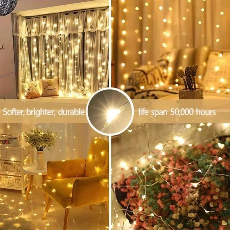 6x3M/3x3m Curtain Garland on T - Fairy Light Curtain 리뷰 및 가격
