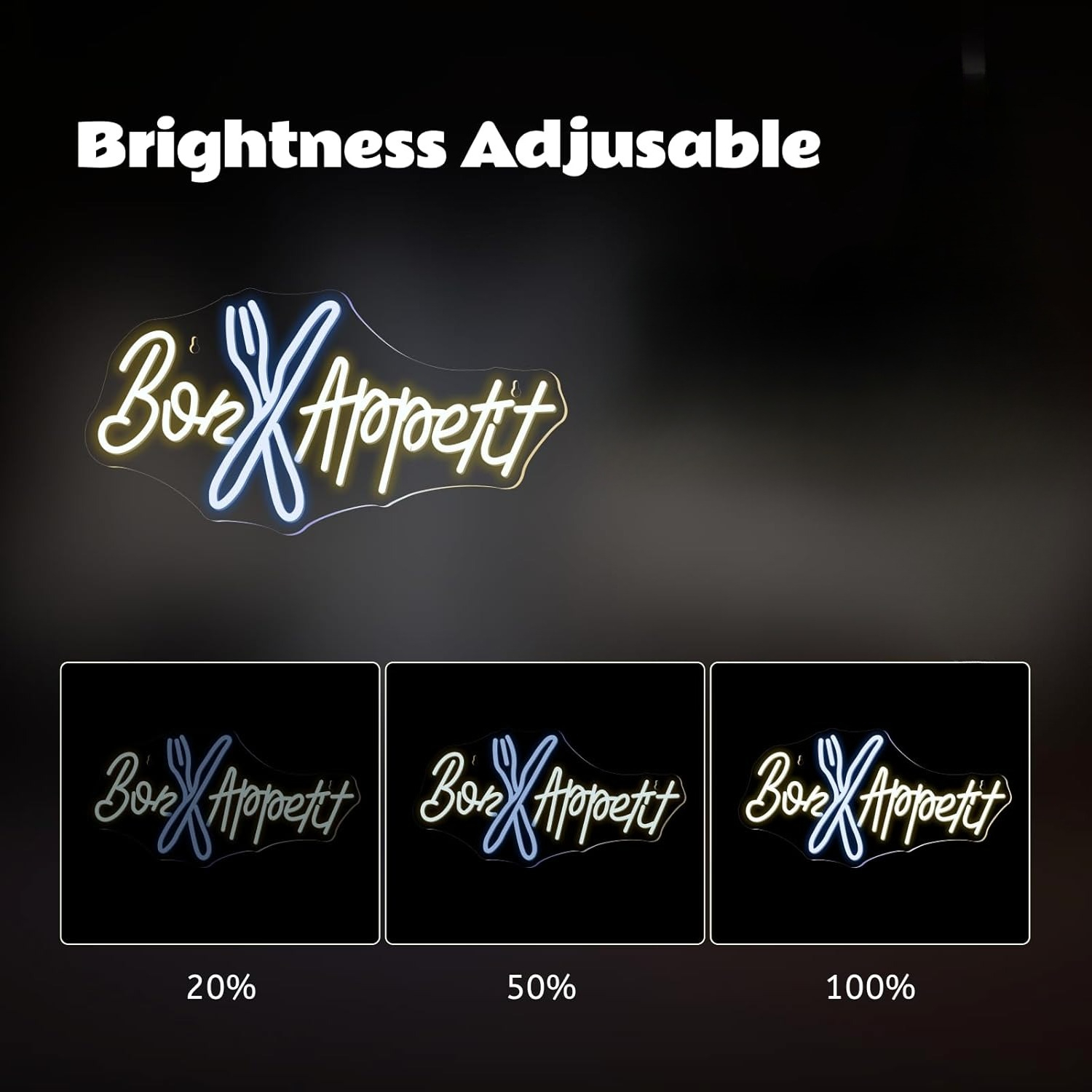 Bon Appétit Neon Sign Good App - Lighting Home Decor Ideas 리뷰 및 가격