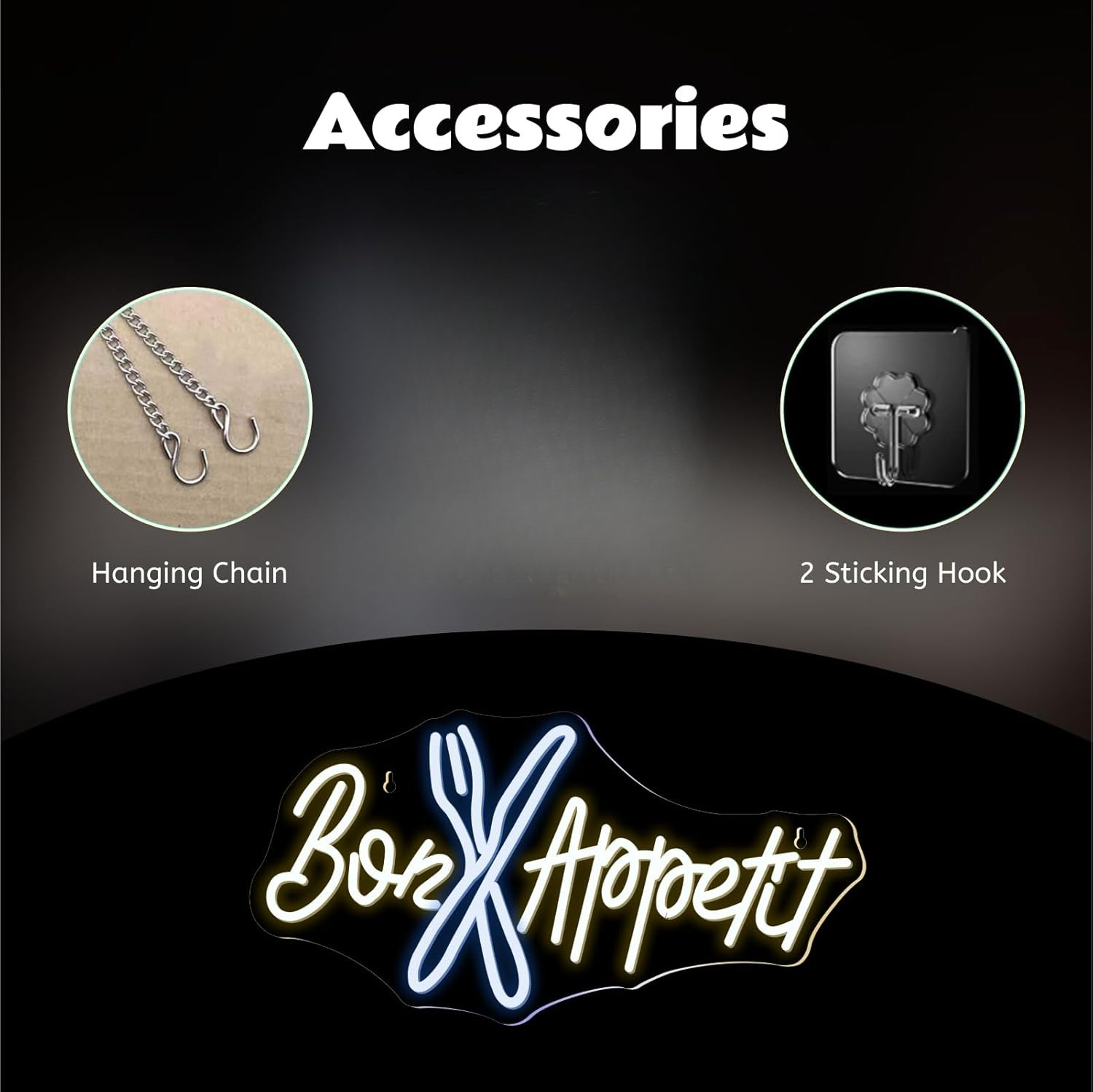 Bon Appétit Neon Sign Good App - Lighting Home Decor Ideas 리뷰 및 가격