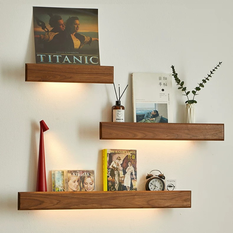 Solid Wood Wall Storage Shelf  - Lighting And Decor Magazine 리뷰 및 가격