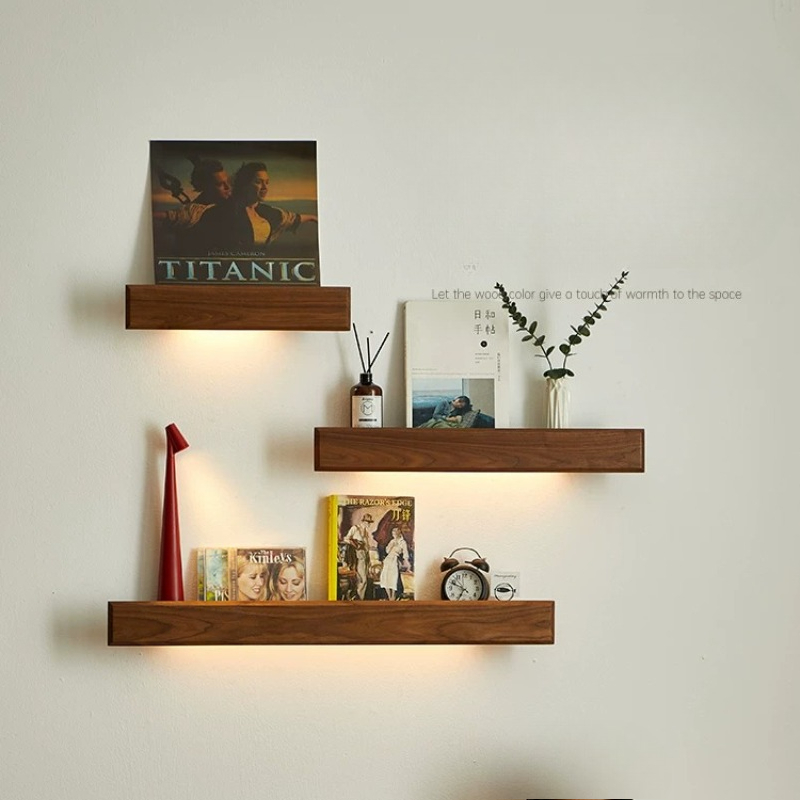 Solid Wood Wall Storage Shelf  - Lighting And Decor Magazine 리뷰 및 가격