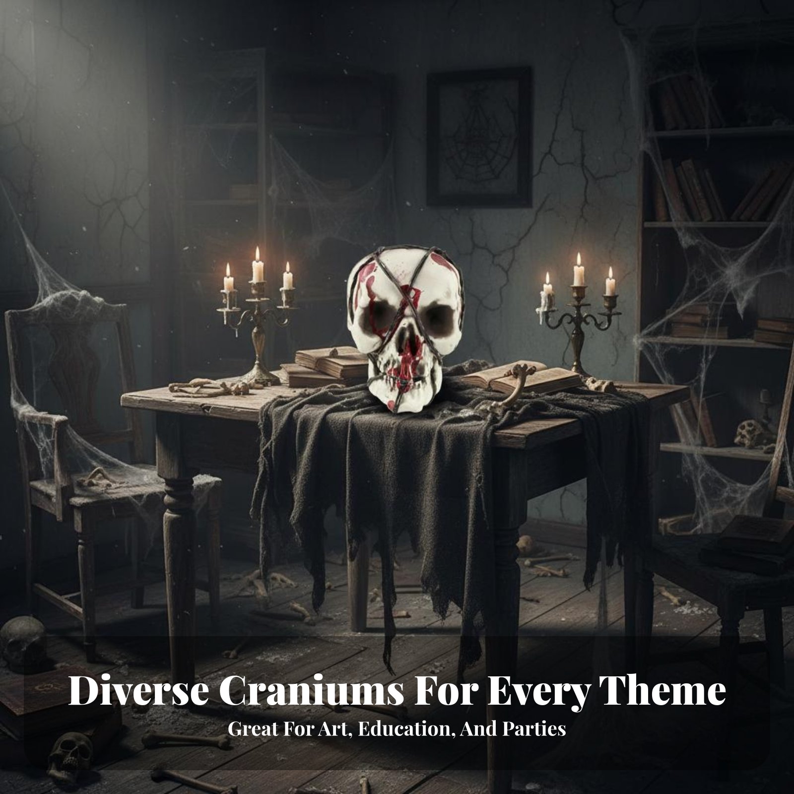 Realistic Skull Model Horror T - Decor Lighting & Decor Fires Photos 리뷰 및 가격