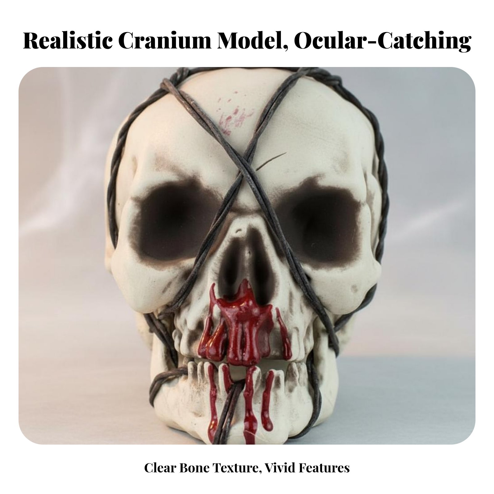 Realistic Skull Model Horror T - Decor Lighting & Decor Fires Photos 리뷰 및 가격