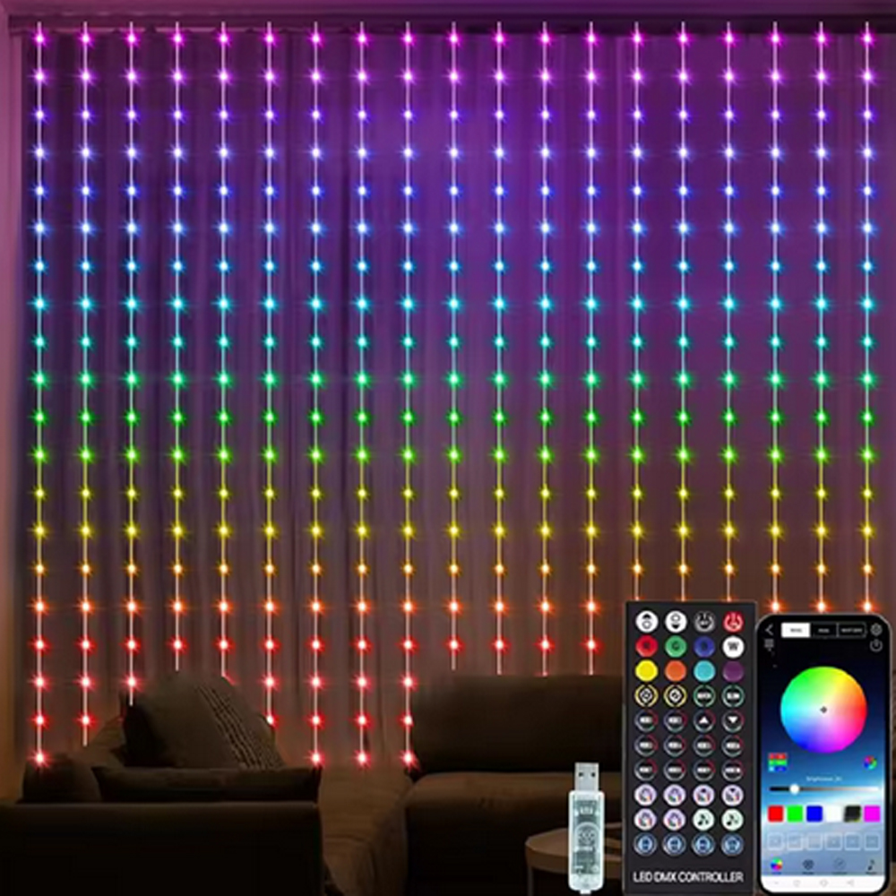 3M RGB Smart LED Curtain Light - Fairy Light Curtain 리뷰 및 가격