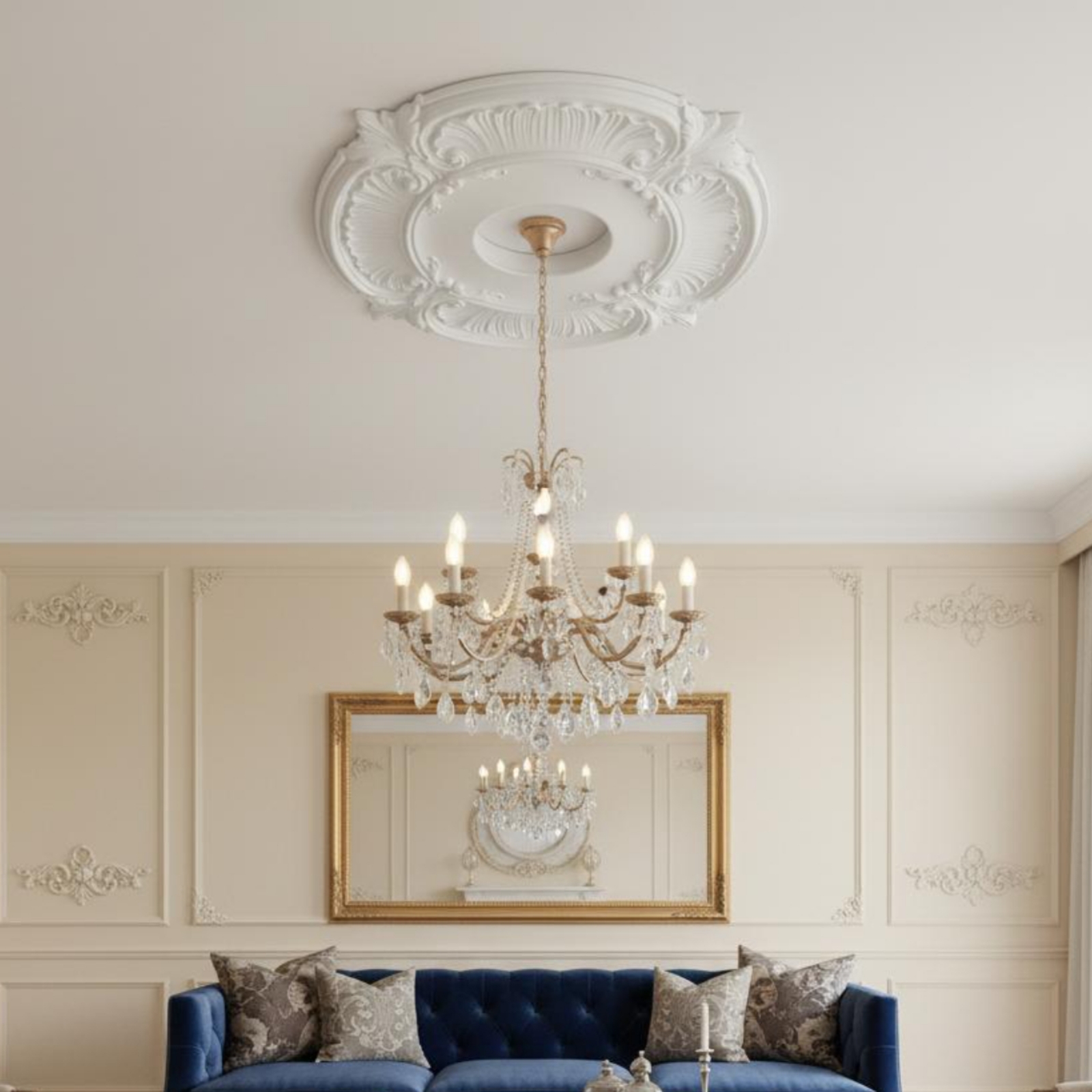 Round PU Ceiling Medallion Scr - Decor Lighting & Decor Fires Photos 리뷰 및 가격
