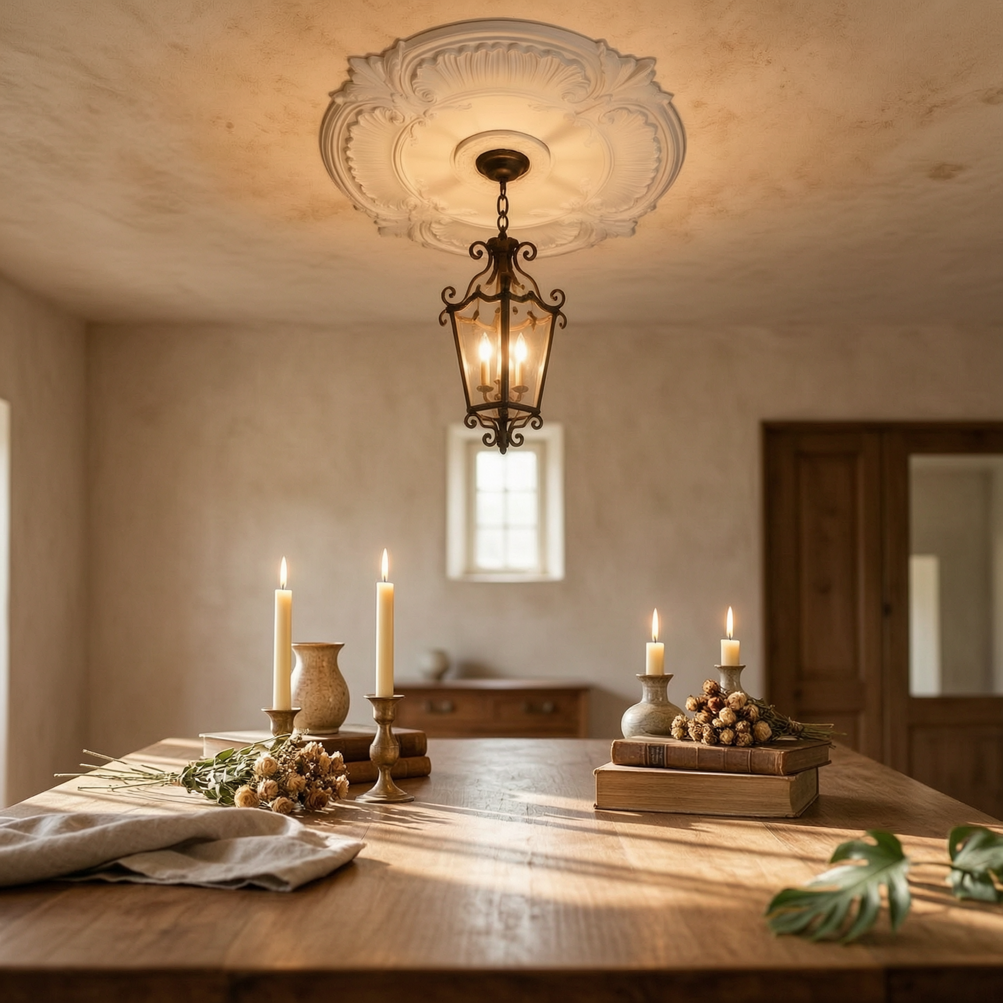 Round PU Ceiling Medallion Orn - Decor Lighting & Decor Fires Photos 리뷰 및 가격