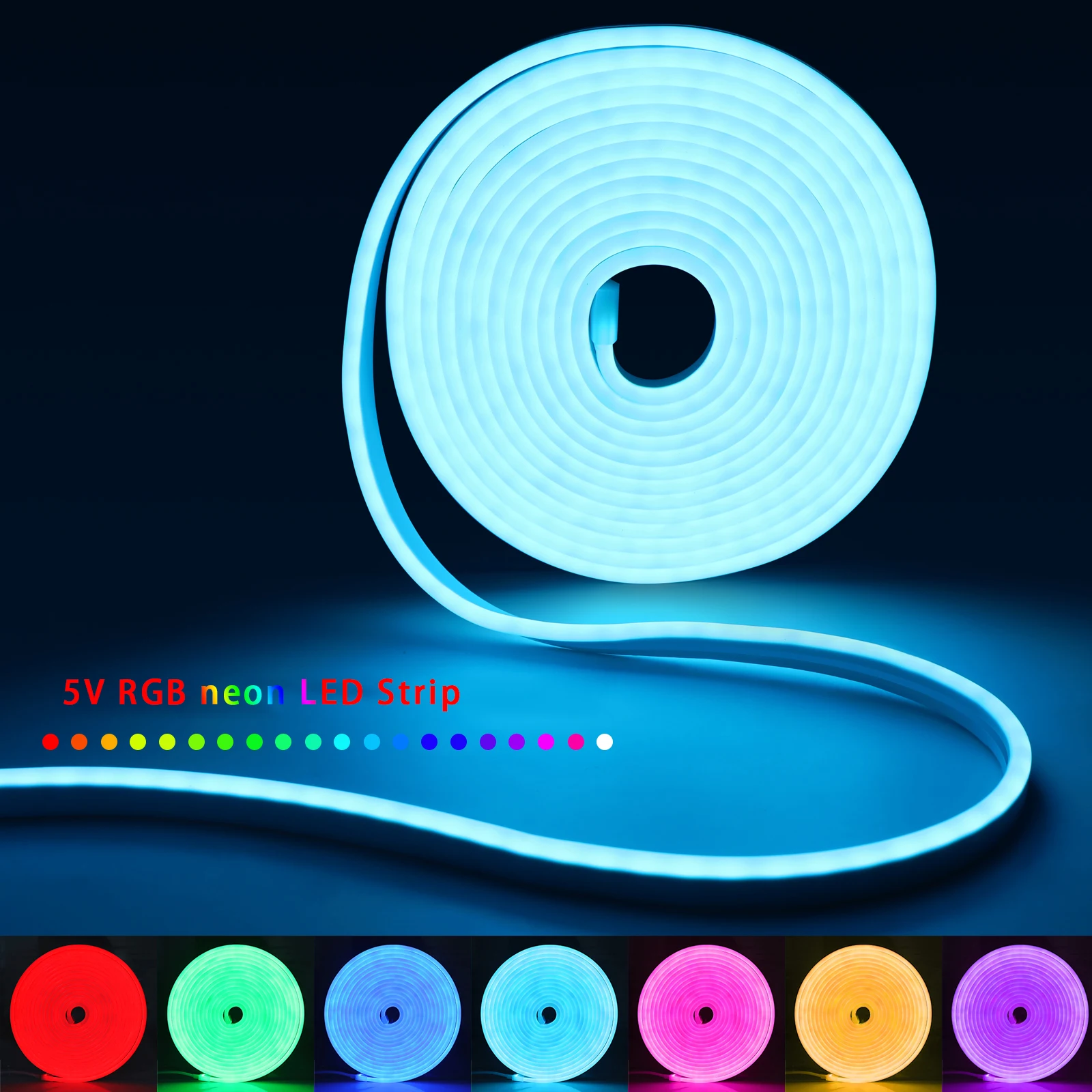 1-5m RGB LED Neon Strip Light  - Lighting Decor For Home 리뷰 및 가격