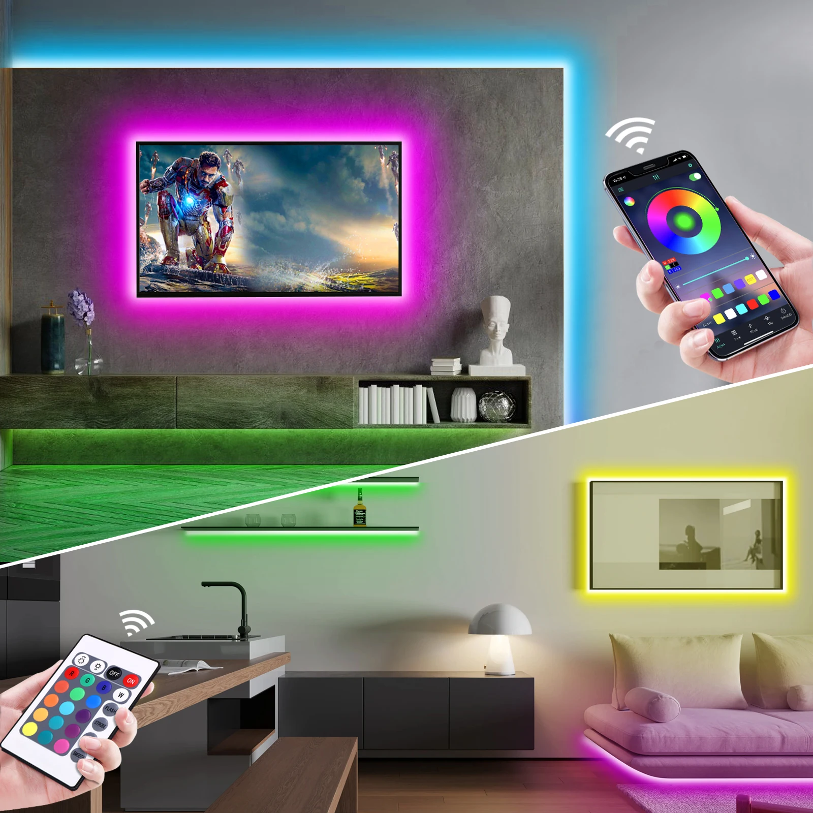1-5m RGB LED Neon Strip Light  - Lighting Decor For Home 리뷰 및 가격
